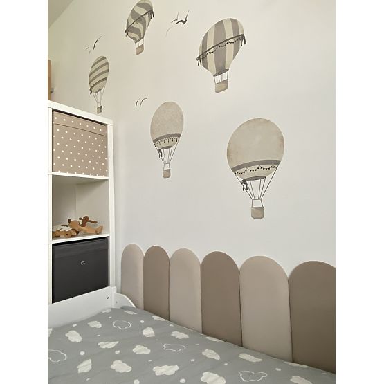 Obluček kárpitozott panel - krém