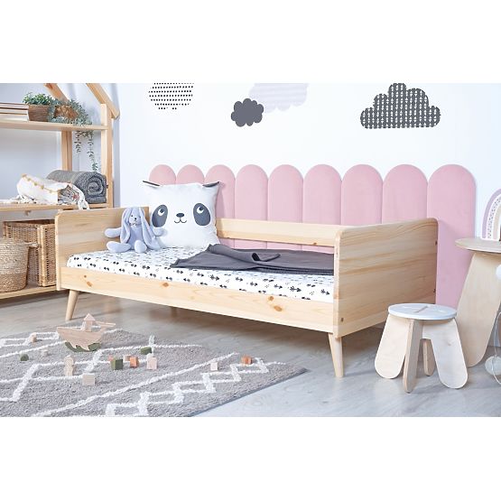 Obluček kárpitozott panel - púderrózsaszín