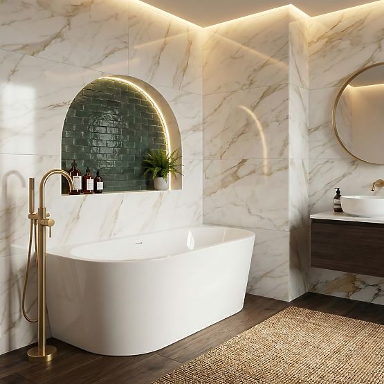 OLIMPIA 170 cm-es akril fali kád