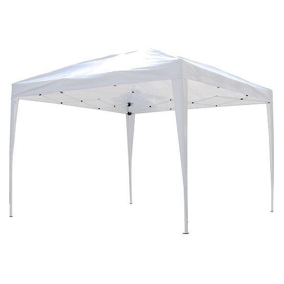 Önmagától kinyíló kerti pavilon automatikus fehér tető 3x3m