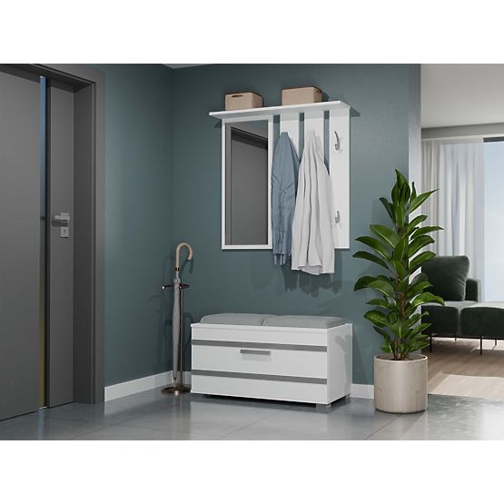 Opal OPAL FEHÉR ruhásszekrény