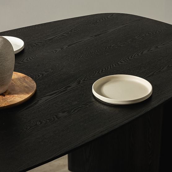 Oriento étkezőasztal 200 cm, ovális, kőris furnér