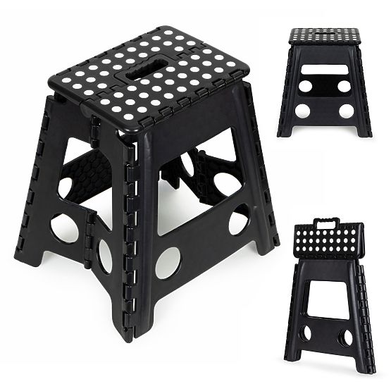 Összecsukható 1 lépcsős műanyag zsámoly 39 cm