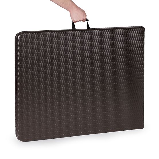 Összecsukható catering kerti bankettasztal 180 cm rattan ModernHome