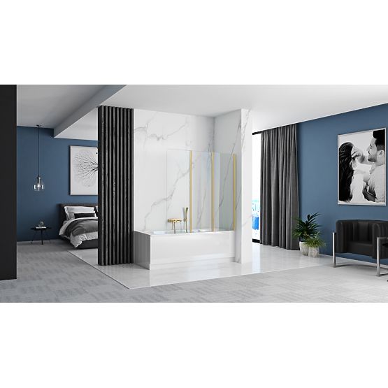 Összecsukható kádparaván Rea Agat-3 120 ARANY KEFÉLT