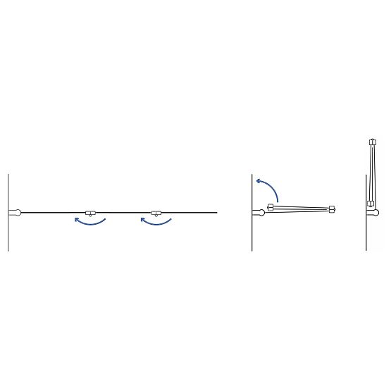 Összecsukható kádparaván Rea Agat-3 120 ARANY KEFÉLT