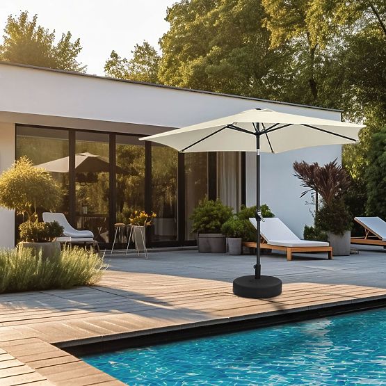 Összecsukható kerti erkély napernyő állítható 210 cm bézs