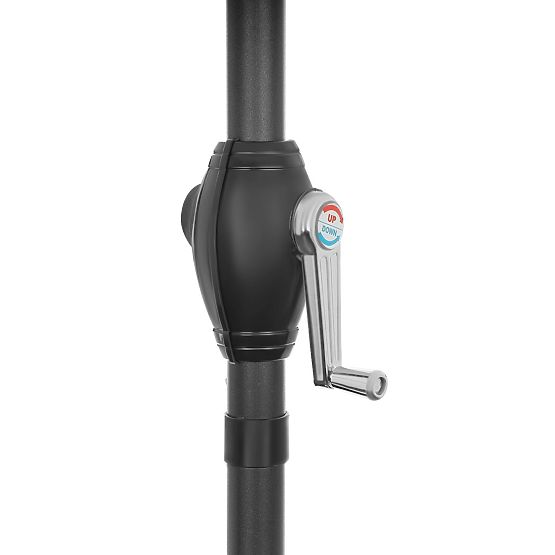 Összecsukható kerti erkélyes napernyő állítható 210 cm szürke