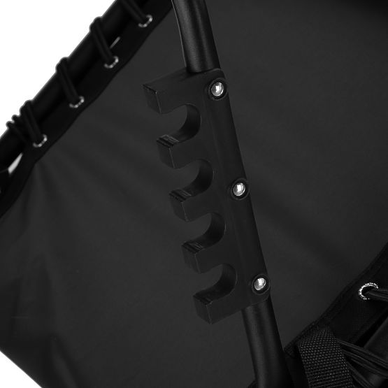 Összecsukható kerti nyugágy állítható FENIKS fekete