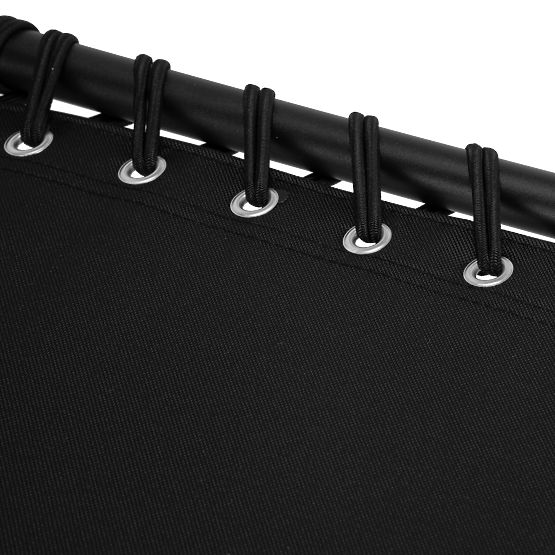 Összecsukható kerti nyugágy állítható FENIKS fekete