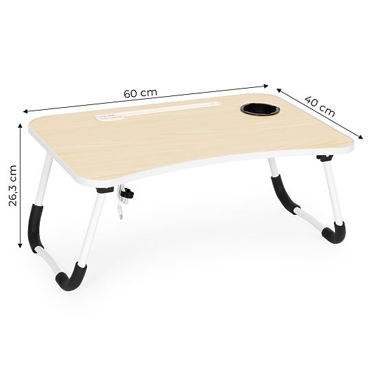 Összecsukható laptopállvány 60x40 cm lámpával és ventilátorral ModernHome