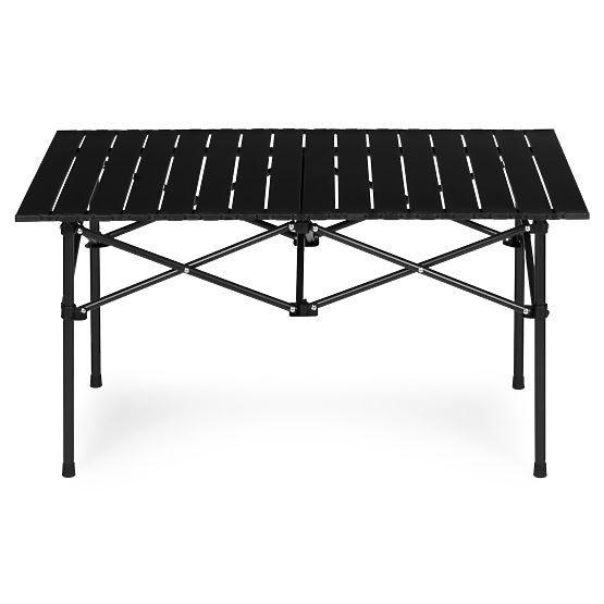 Összecsukható túraasztal 95x55 cm kempingezéshez táskával fekete MultiGarden