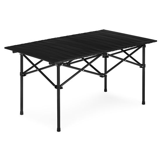 Összecsukható túraasztal 95x55 cm kempingezéshez táskával fekete MultiGarden