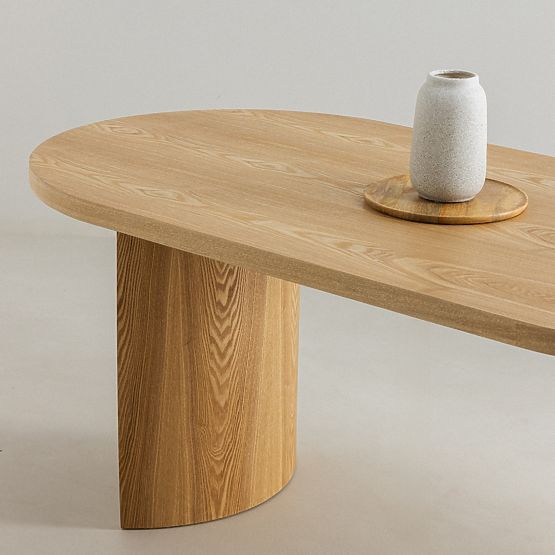 Ovális étkezőasztal Portofino, kőris