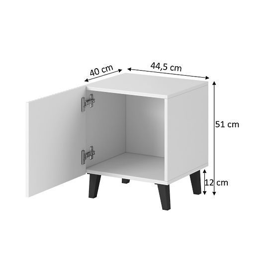 PAFOS ÉJJELISZEKRÉNYEK (2 db = 1 p) FEKETE MATT/ FEKETE MATT