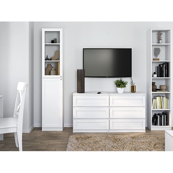 PAFOS W40/SH FEHÉR Vitrin