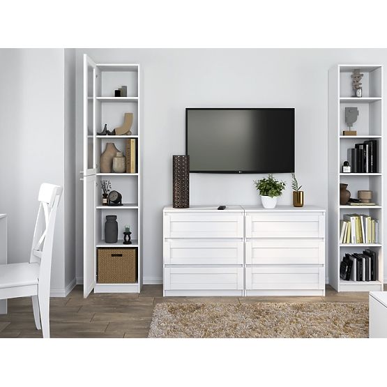 PAFOS W40/SH FEHÉR Vitrin