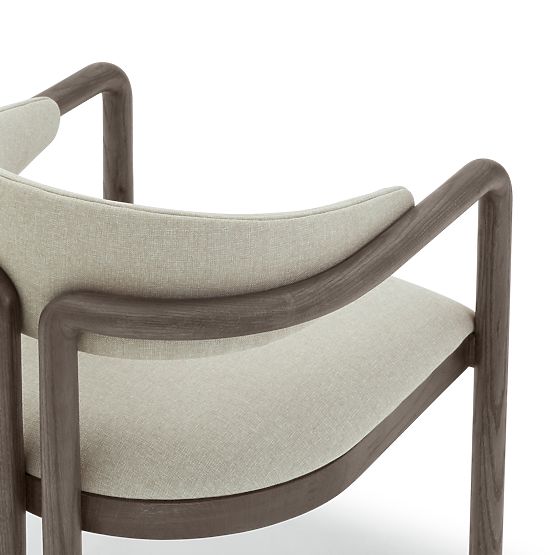 Palena étkezőszék, tömör tölgyfa, eszpresszó barna/bézs