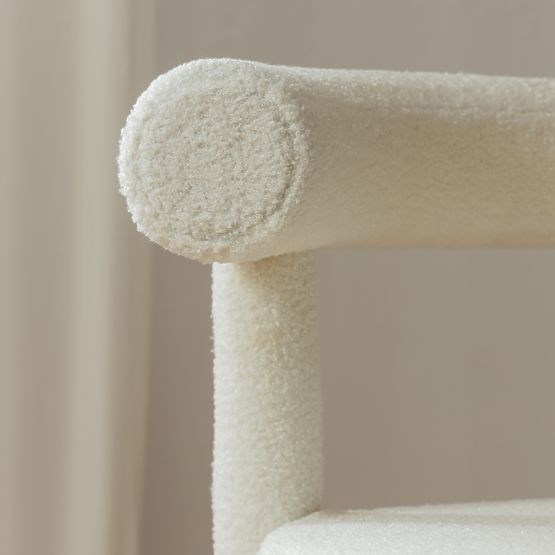 Pedro 2.0 étkezőszék, ekrü, boucle