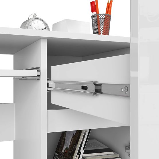 PIKSEL PK JOBB FEHÉR FÉNYES SZÁMÍTÓGÉPASZTAL