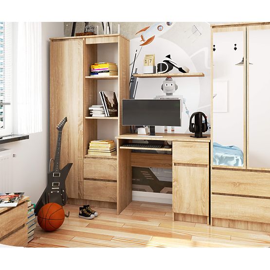 PIKSEL PK SONOMA SZÁMÍTÓGÉPASZTAL - JOBBOS