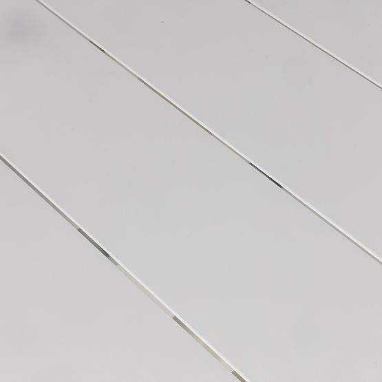 Piretto kerti asztal 180 cm, alumínium, fehér