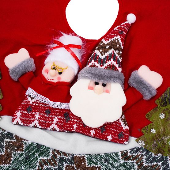 Piros karácsonyfa alátét YX22025 80 cm