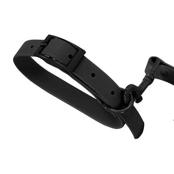 PJ-071 fekete M kutyapóráz és nyakörv