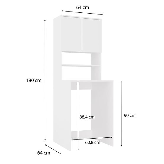 Pola MULTI FEHÉR fürdőszobai szekrény
