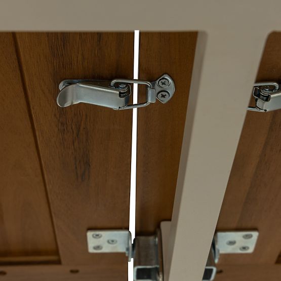 Porticato kerti garnitúra, kihúzható asztal 211-300 cm + 6 szék, akácfa FSC, teak megjelenés