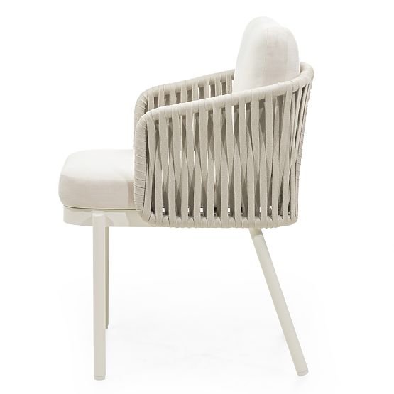 Porticato kerti szék zsinórfonattal, világos bézs