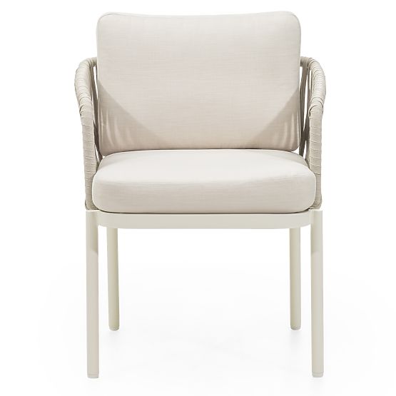 Porticato kerti szék zsinórfonattal, világos bézs