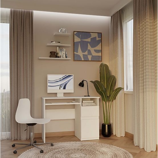 PORTO JOBB FEHÉR ÍRÓASZTAL