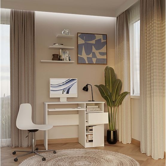 PORTO JOBB FEHÉR ÍRÓASZTAL