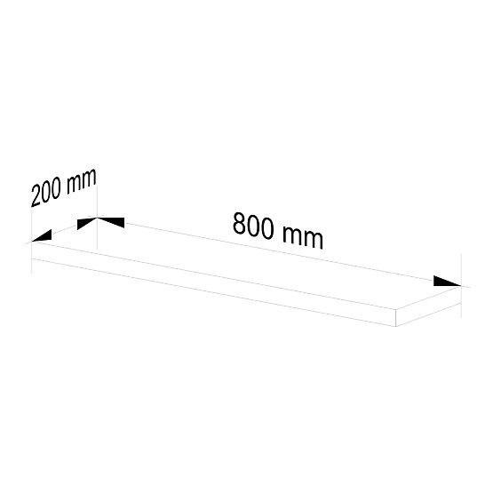 PS-4 FALI POLC 80cm WENGE