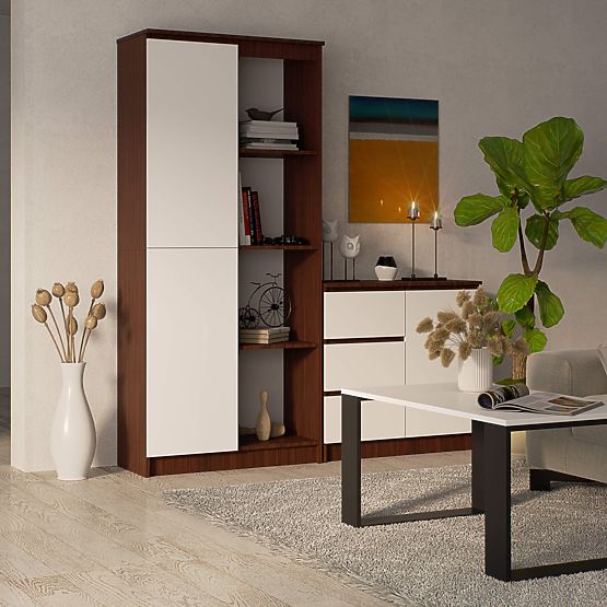 R80 1D 4P CLP POLC WENGE / FEHÉR