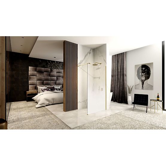 Rea Aero Ombre Zuhanyfal Arany Szálcsiszolt/Fehér 110