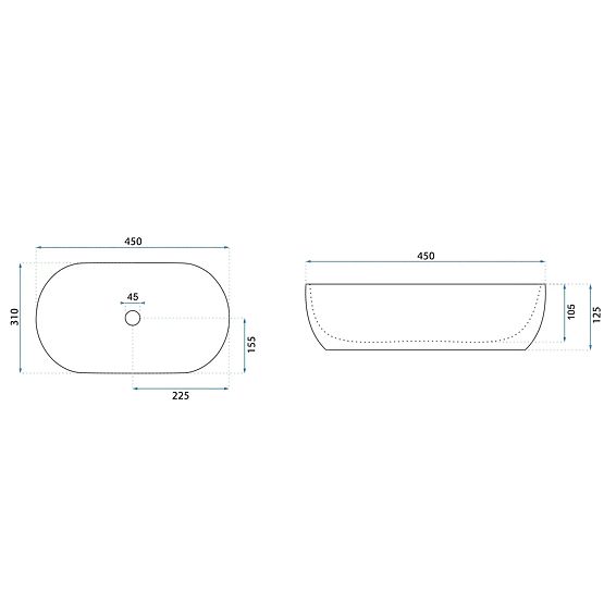 Rea Amelia 45 bútor mosdó