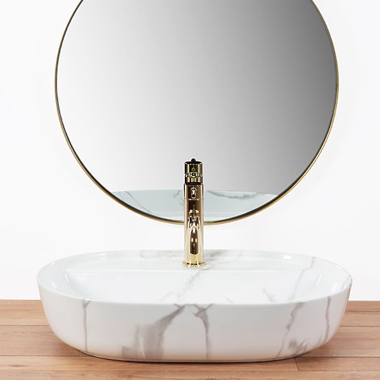 REA Aura 61 Marmo Shiny mosdókagyló