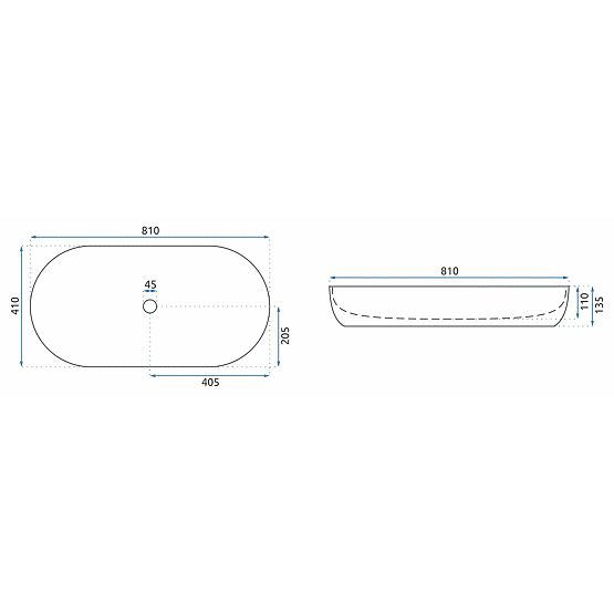 REA CLEO 81 Aiax Shiny bútor mosdó
