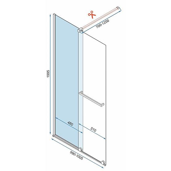Rea Cortis GOLD 100 zuhanyfal