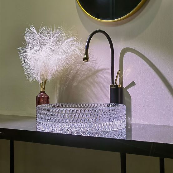 Rea Cristal Átlátszó 39 Bútor Mosdó