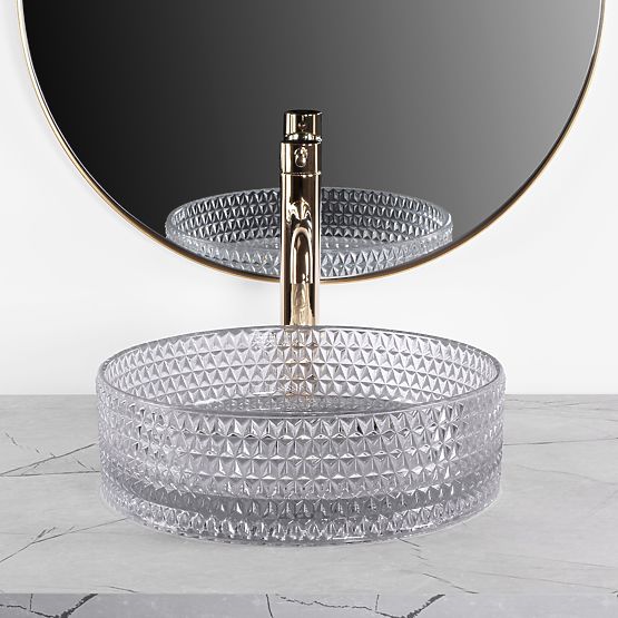 Rea Cristal világosszürke bútor mosdó