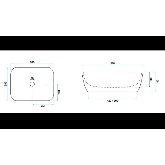 Rea Freja Travertine Matt bútor mosdókagyló