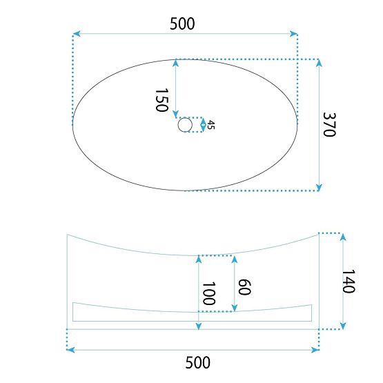 Rea Harper Átlátszó Bútor Mosdó