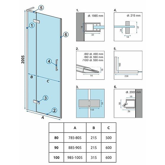 Rea Hugo 90 Zuhanyajtó Kefeolt Réz