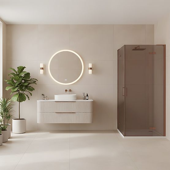 REA Hugo Double 80x80 Zuhanykabin Kefe Réz