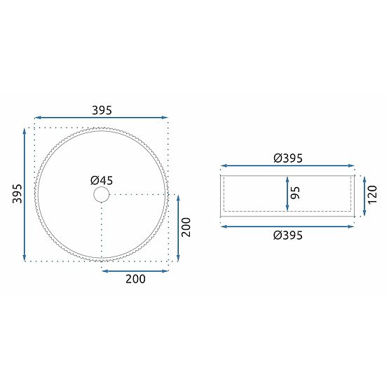 Rea Ingrid Black bútor mosdókagyló
