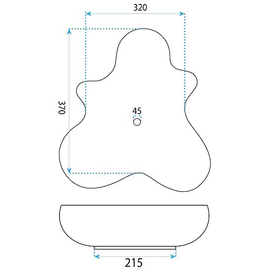Rea IZOLDA asztali mosdókagyló