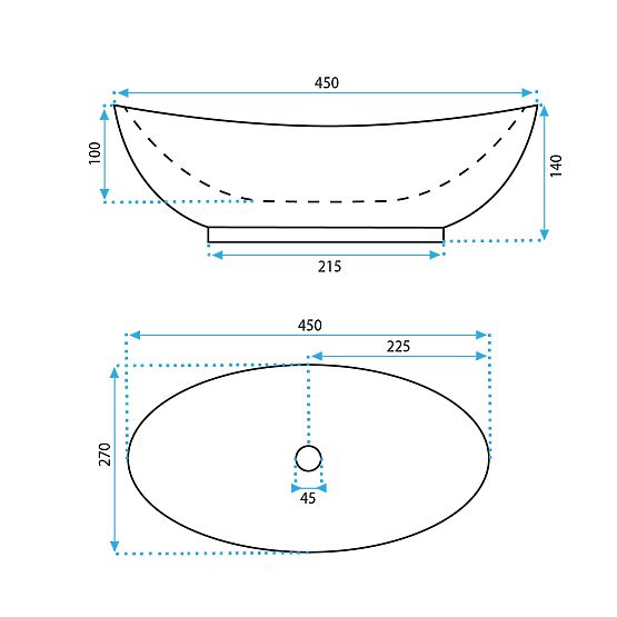 Rea Kate 45 bútor mosdó